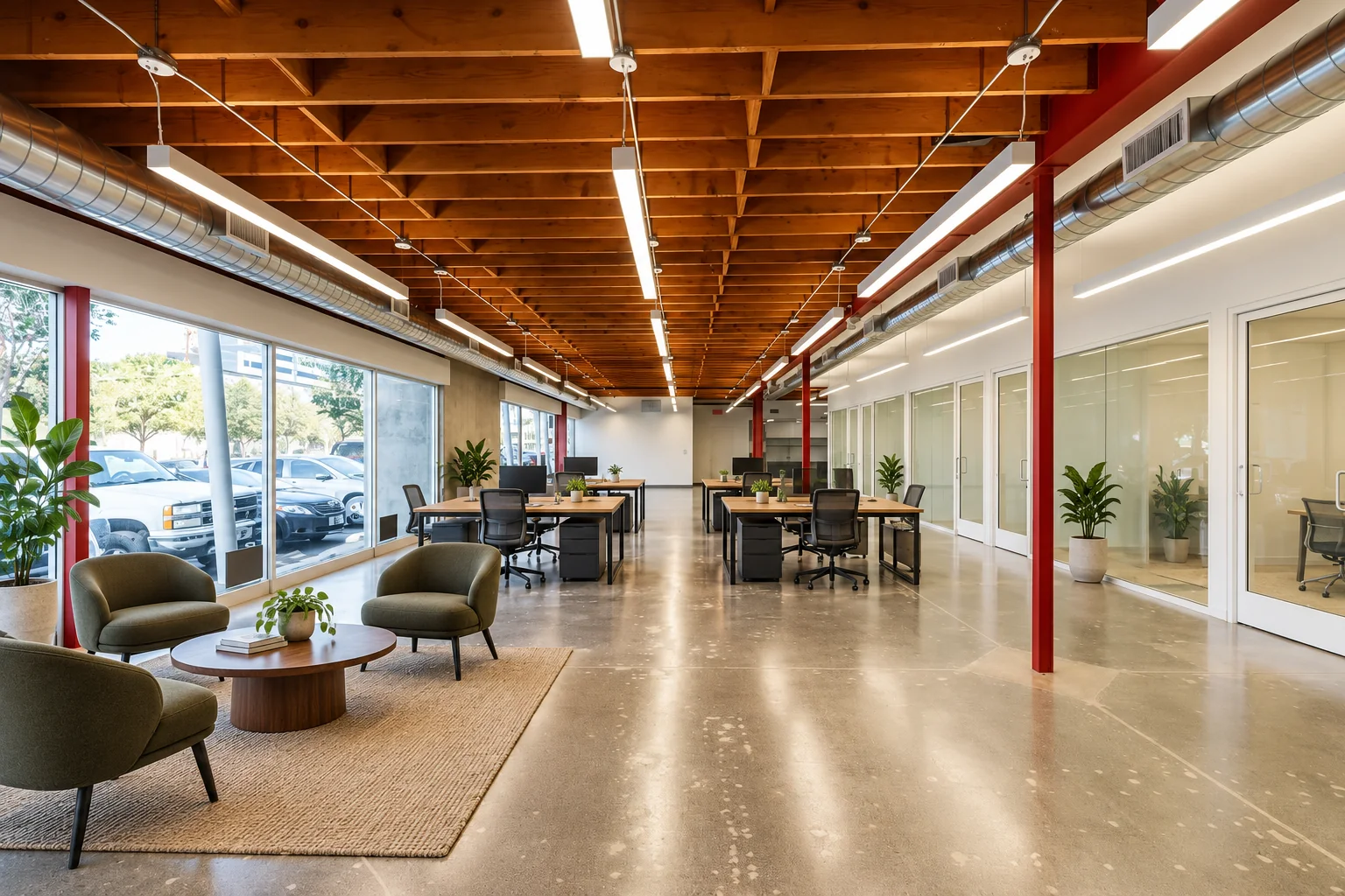Westgate open workspace with furniture